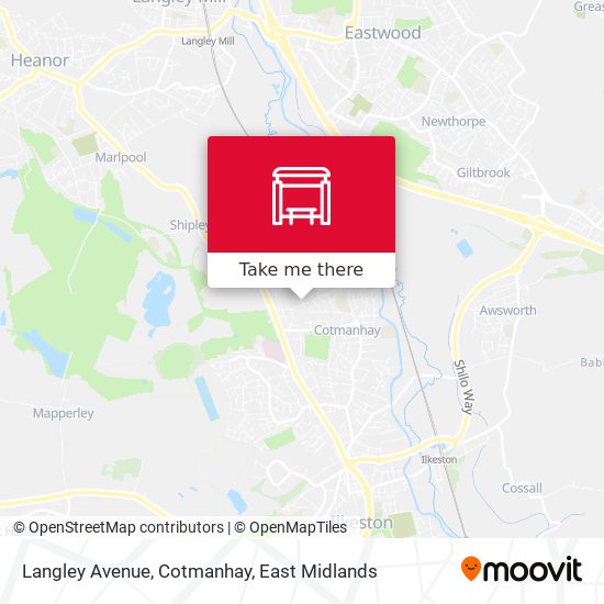 Langley Avenue, Cotmanhay map