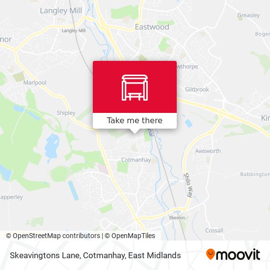 Skeavingtons Lane, Cotmanhay map