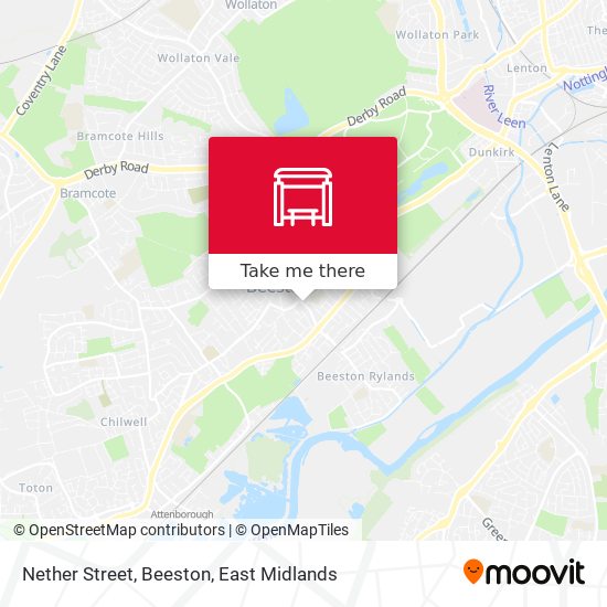 Nether Street, Beeston map