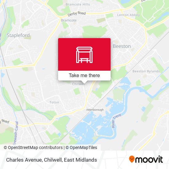 Charles Avenue, Chilwell map