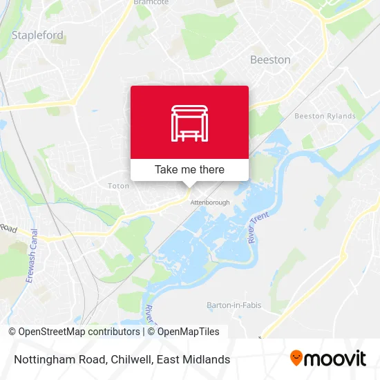 Nottingham Road, Chilwell map