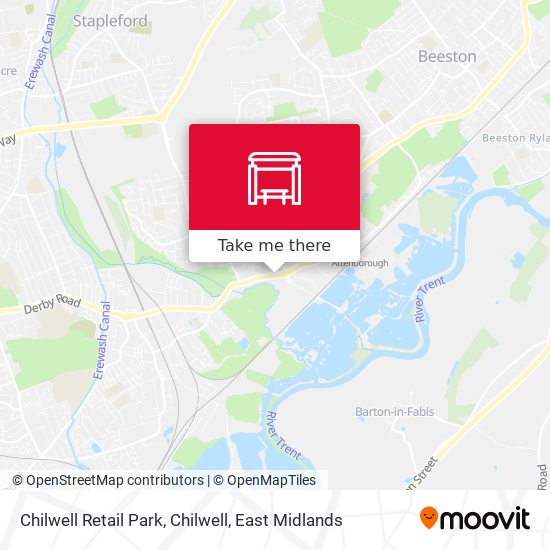 Chilwell Retail Park, Chilwell map