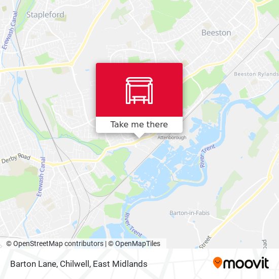 Barton Lane, Chilwell map