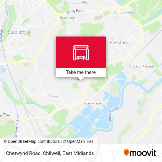 Chetwynd Road, Chilwell map