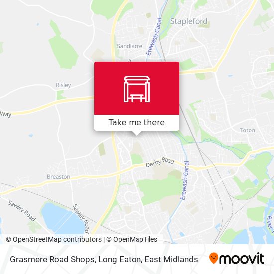 Grasmere Road Shops, Long Eaton map