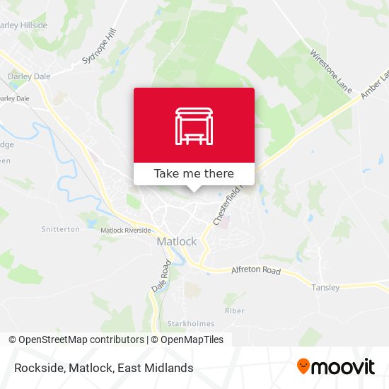 Rockside, Matlock map