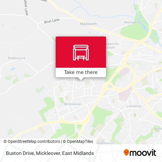 Buxton Drive, Mickleover map