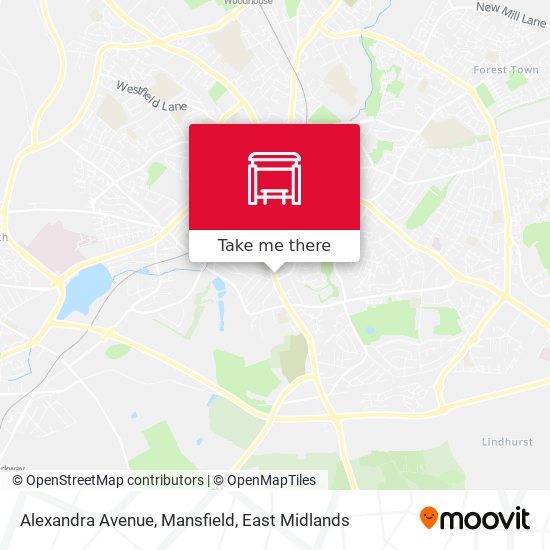 Alexandra Avenue, Mansfield map
