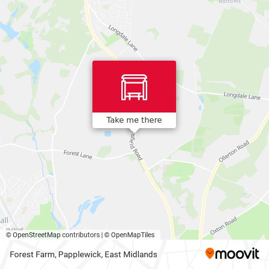 Forest Farm, Papplewick map