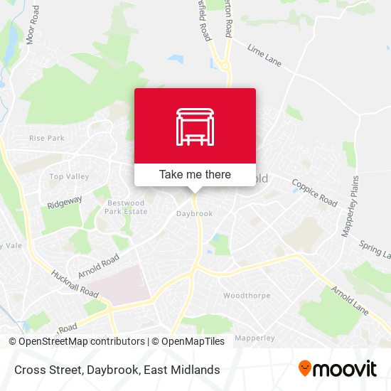 Cross Street, Daybrook map