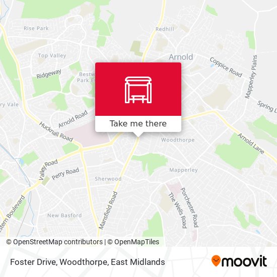 Foster Drive, Woodthorpe map