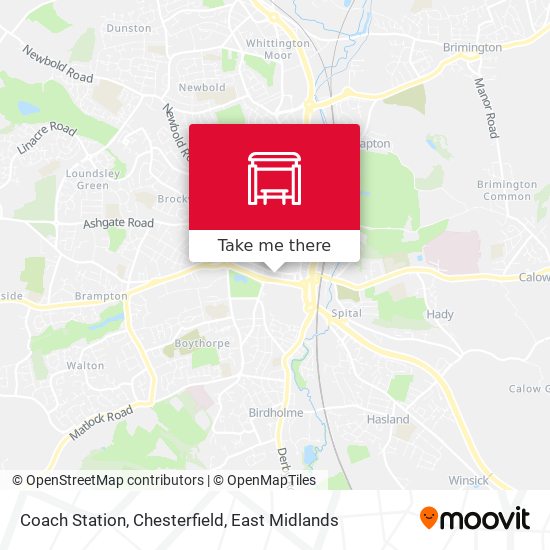 Coach Station, Chesterfield map