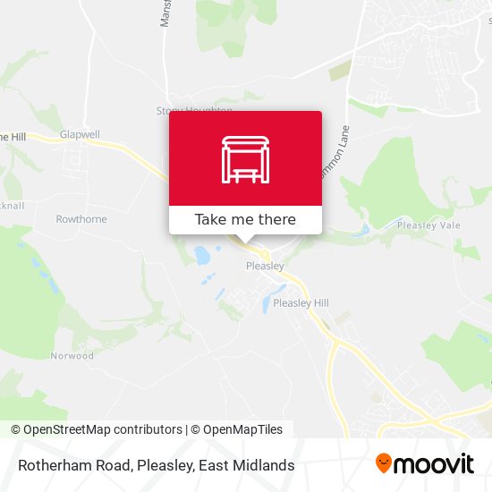 Rotherham Road, Pleasley map