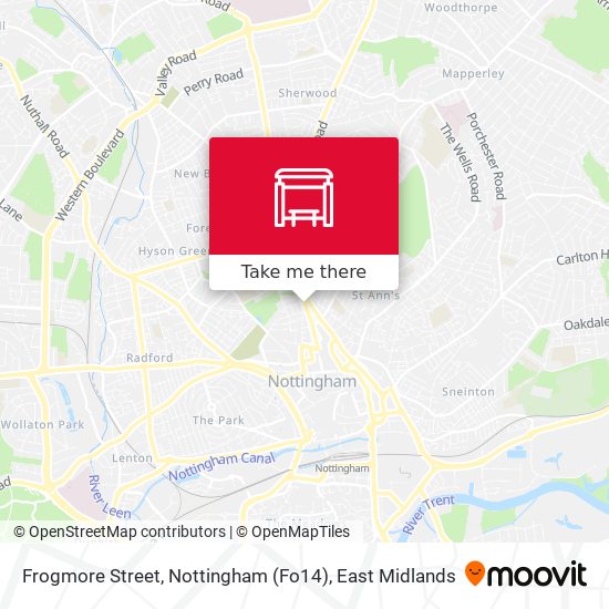 Frogmore Street, Nottingham (Fo14) map