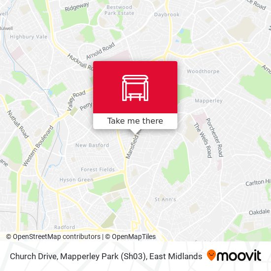 Church Drive, Mapperley Park (Sh03) map