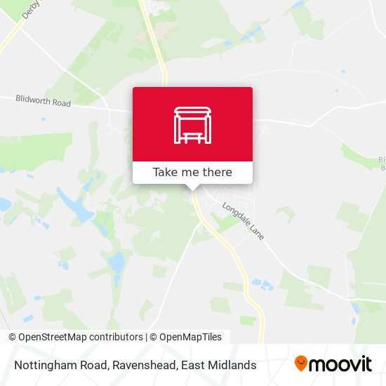 Nottingham Road, Ravenshead map