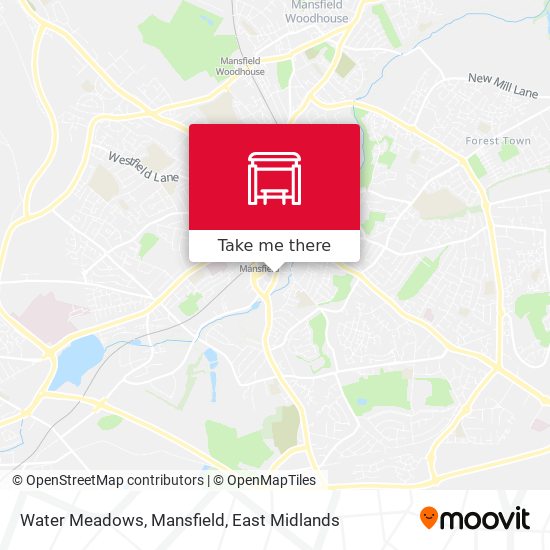 Water Meadows, Mansfield map