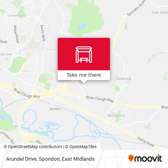Arundel Drive, Spondon map