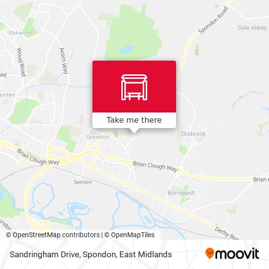 Sandringham Drive, Spondon map