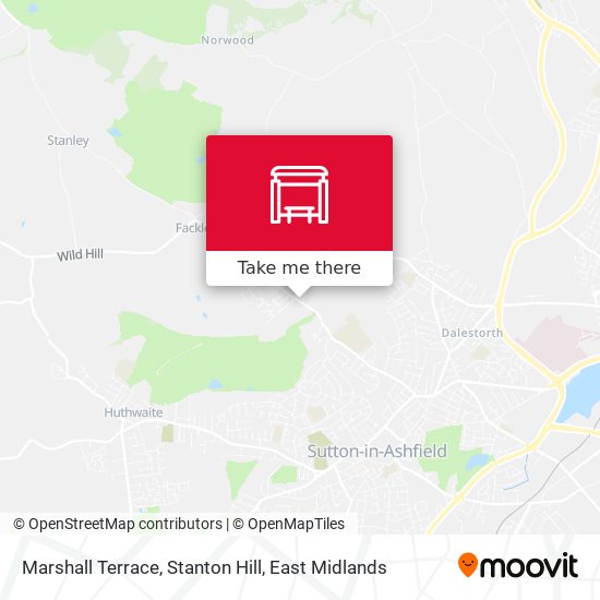 Marshall Terrace, Stanton Hill map