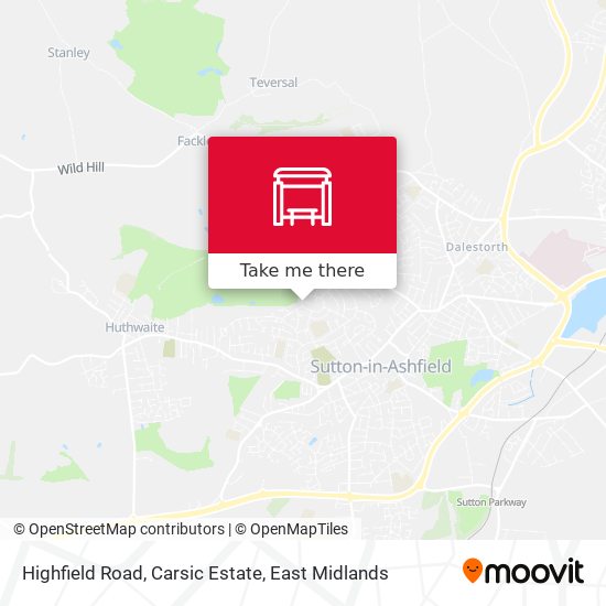 Highfield Road, Carsic Estate map