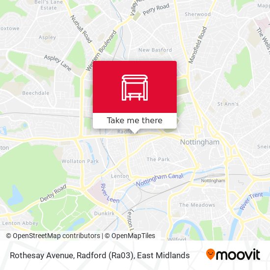 Rothesay Avenue, Radford (Ra03) map
