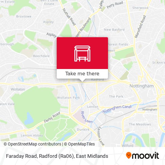 Faraday Road, Radford (Ra06) map