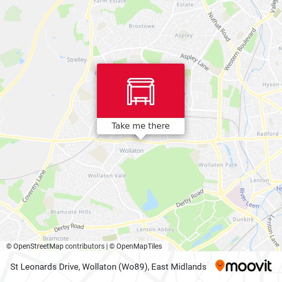 St Leonards Drive, Wollaton (Wo89) map