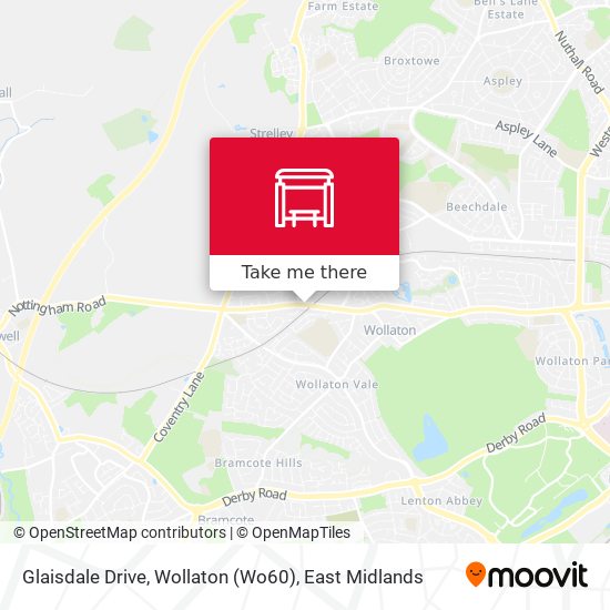 Glaisdale Drive, Wollaton (Wo60) map