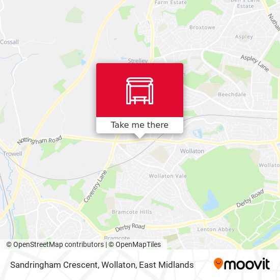 Sandringham Crescent, Wollaton map