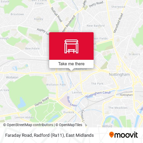 Faraday Road, Radford (Ra11) map