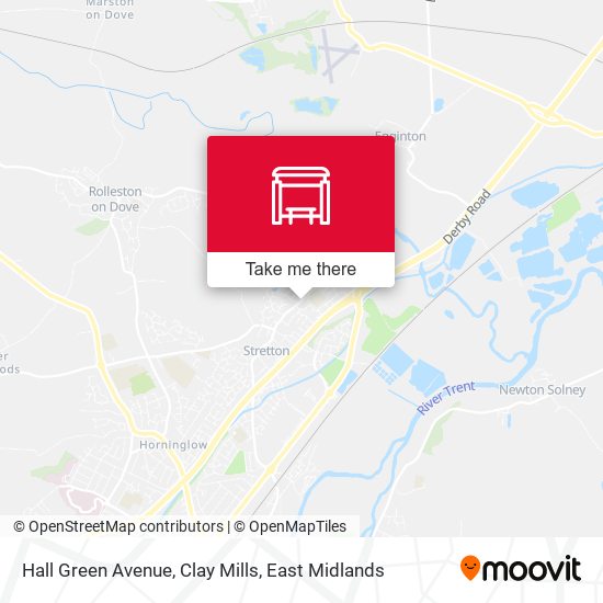 Hall Green Avenue, Clay Mills map