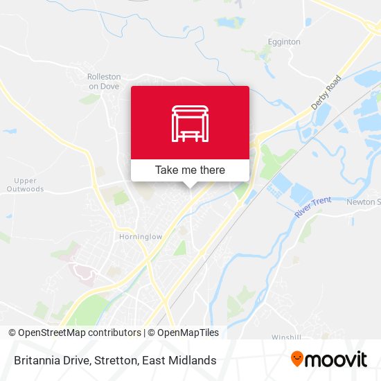 Britannia Drive, Stretton map