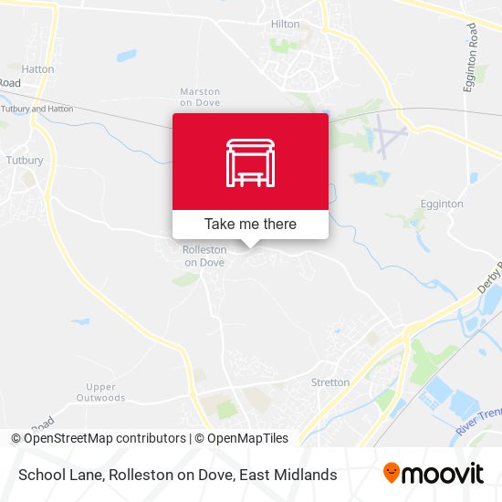 School Lane, Rolleston on Dove map