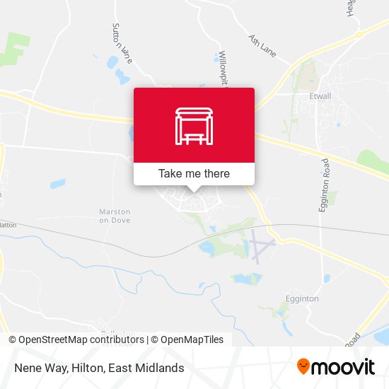 Nene Way, Hilton map