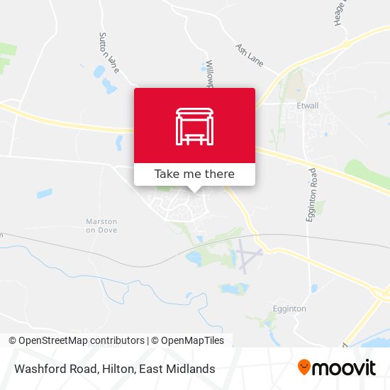 Washford Road, Hilton map