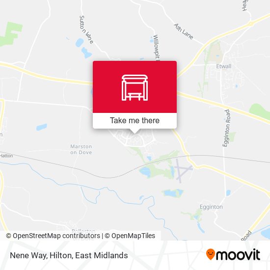 Nene Way, Hilton map