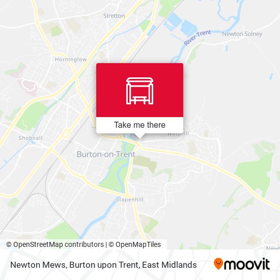 Newton Mews, Burton upon Trent map