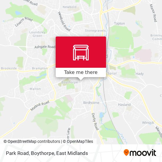 Park Road, Boythorpe map