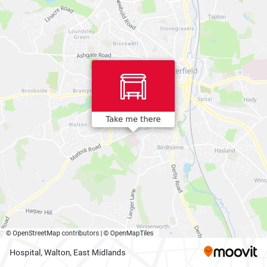 Hospital, Walton map