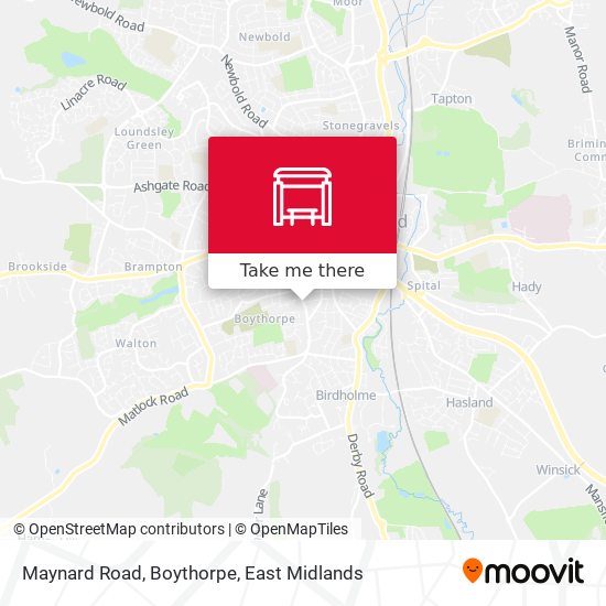 Maynard Road, Boythorpe map