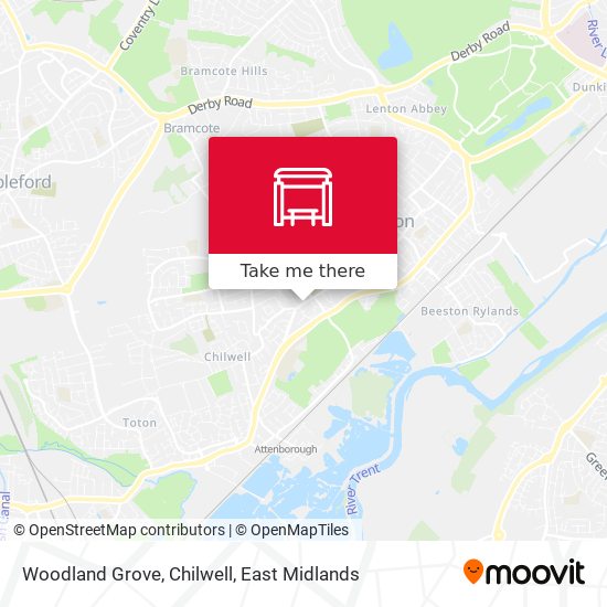 Woodland Grove, Chilwell map