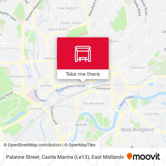Palatine Street, Castle Marina (Le13) map