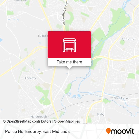 Police Hq, Enderby map