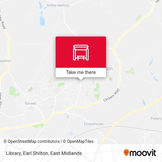 Library, Earl Shilton map