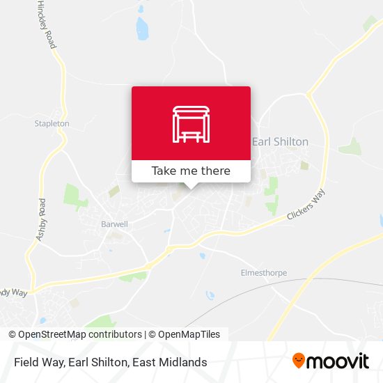 Field Way, Earl Shilton map
