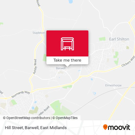 Hill Street, Barwell map
