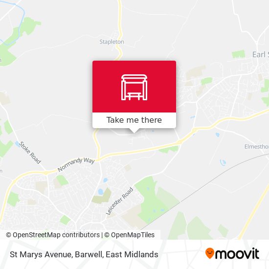 St Marys Avenue, Barwell map