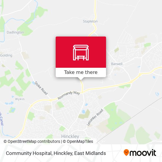 Community Hospital, Hinckley map