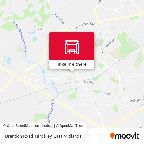 Brandon Road, Hinckley map